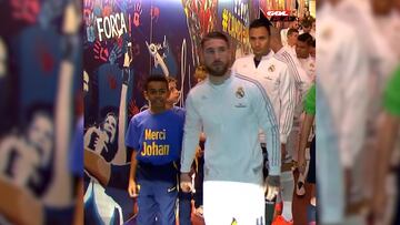 La imagen es oro puro y más tras lo de anoche: Lamine Yamal con 9 años de la mano con Ramos