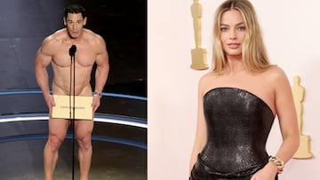 La reacci車n viral de Margot Robbie que caz車 la c芍mara al ver a John Cena salir desnudo