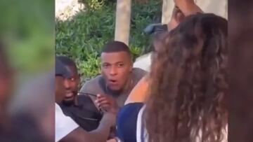 Mbappé’s reaction to seeing a waitress whose video has gone viral on X