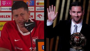 Lewandowski se enfada por Messi