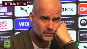 Guardiola, contundente con un periodista inglés cuando le saca el caso Negreira