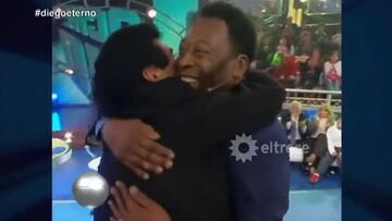 Es historia y os tocará el alma: el día que Pelé cumplió en directo un sueño de Maradona