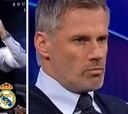 La reacción de Carragher a la remontada del Madrid es un poema: vean su cara cuando van cayendo los goles