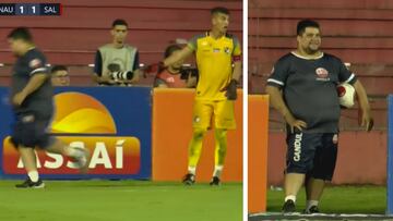 El portero intenta perder tiempo y el recogepelotas le hace esto: la reacción de después es oro