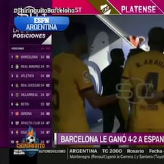 Salen a la luz las impactantes imágenes del vestuario: Araújo y Busquets, encarándose con los ultras que se colaron