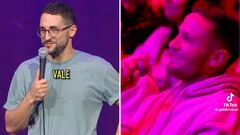 El vacile de un cómico a Saúl en pleno espectáculo: “Te como los h***”