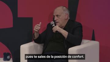 Tebas carga con dureza contra Rubiales y Al-Khelaifi