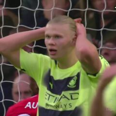 ¡Le ha pasado a él! La acción de Haaland ante Keylor que puede dejar sin Premier al Manchester City