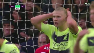 ¡Le ha pasado a él! La acción de Haaland ante Keylor que puede dejar sin Premier al Manchester City