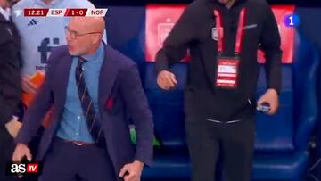 Primer gol de la era Luis De la Fuente y su reacción no puede ser más española