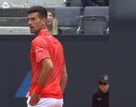 Lío en Roma: la mirada de Djojkovic a Norrie después de una bola muy antideportiva
