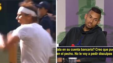 No podrá haber revancha de esto: el juego sucio de Kyrgios a Nadal y la sobrada después