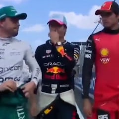 ¡Se tapó la boca pero le escucharon! La frase de Checo Pérez a Alonso y Sainz sobre su reciente enfado