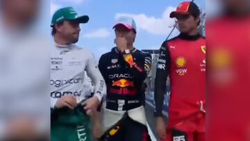 ¡Se tapó la boca pero le escucharon! La frase de Checo Pérez a Alonso y Sainz sobre su reciente enfado