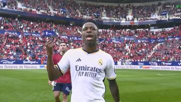 El mensaje de Vinicius a las cámaras de LaLiga tras recibir amarilla