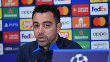 Rueda de prensa de Xavi antes de medirse al Inter