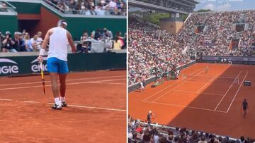 Orgullo del deporte español: escuchen y vean el entrenamiento de Nadal en Roland Garros