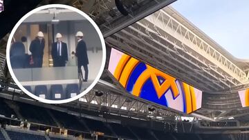 Florentino Pérez supervisa el colosal nuevo Bernabéu