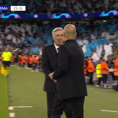 Lo de Ancelotti con Guardiola en el pitido final merece ser visto detenidamente