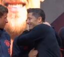 La escena entre Lewandowski y Müller en el túnel que está dando que hablar