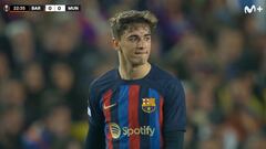 Las dos acciones de tarjeta clara de Gavi en las que se escapó de la amonestación