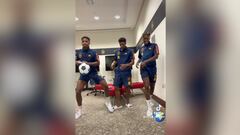 La coreografía de Ansu Fati, Balde y Nico Williams