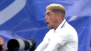 Es un escándalo absoluto lo de este chico: de locos el golazo de Valverde y su celebración