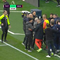 Una calentada de las que ya no se ven: lo del entrenador del Tottenham y el Brighton fue mucho
