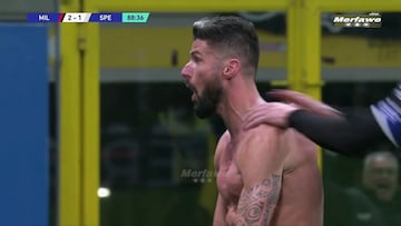 El golazo de Giroud al Spezia: uno de los mejores de la historia del Milan