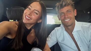 El momento embarazoso de la novia de Llorente en un avi¨®n