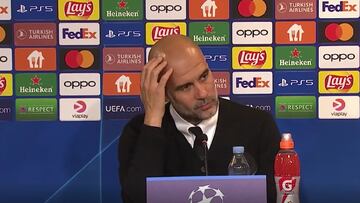 Un periodista se salta una ley no escrita en el gremio con Guardiola en rueda de prensa: vean su cara...