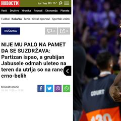 Lo que hizo Yabusele al final del partido por lo que la prensa serbia le llama “rufián”