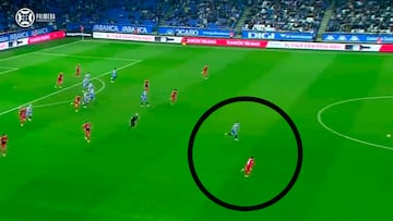 Lucas Pérez, en el 87′ y con 35 a?os contra un chavalito de 21 que entró del banquillo: el clip que tiene a Coru?a en éxtasis