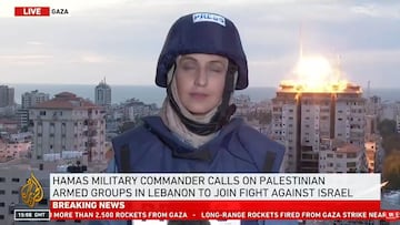 Al Jazeera conecta con su corresponsal en Israel y una bomba estalla en pleno directo