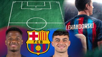 El XI de futuro del Barça de Pedri y Fati junto a Raphinha, Lewandowski y Dembélé