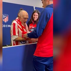El Atlético se transmite de abuelos a nietos: el precioso gesto de Morata y Ceciarmy