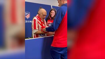 El Atl¨¦tico se transmite de abuelos a nietos: el precioso gesto de Morata y Ceciarmy