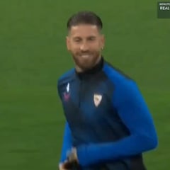 Pelos de punta en el Bernabéu: lo que pasó cuando salió Ramos a calentar