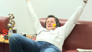 El éxtasis de Roncero con el gol de la remontada