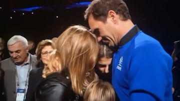 El momento más emotivo de la noche: las palabras entre lágrimas de Federer a sus hijos