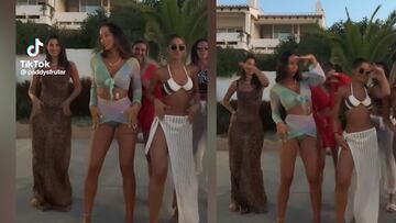 Las novias de Asensio y Marcos Llorente enamoran a TikTok con su baile en Formentera