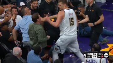 Lío de los gordos en la NBA: Jokic contra el dueño de los Suns en pleno partido