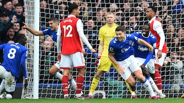 Resumen del Everton vs. Arsenal, jornada 22 de la Premier League