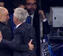 Lo de Ancelotti y Guardiola al acabar hace honor a lo que se vivió: tremendo momento