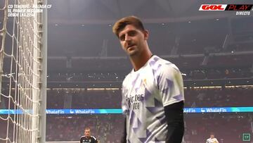 Insultan a Courtois desde la grada del Cívitas y contestó con lo que más duele al rojiblanco