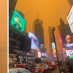 El cielo naranja de Nueva York que tiene impactada a USA y el resto el mundo