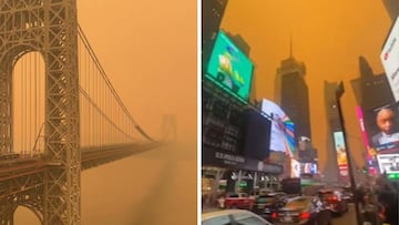 El cielo naranja de Nueva York que tiene impactada a USA y el resto el mundo
