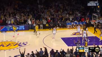 El momento en el que LeBron hace historia: atentos a la que montan con el partido a¨²n en juego