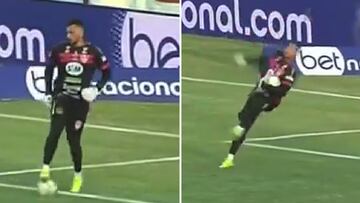 Menos de una hora y 1M de reproducciones: este portero brasileño es puro show