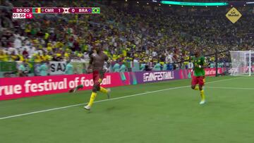 El gol de Aboubakar a Brasil que ya es historia de Camerún y los Mundiales